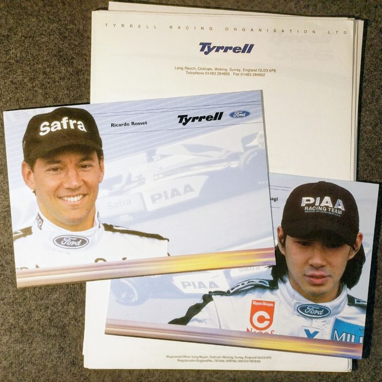 Tyrrell press pack and postcards