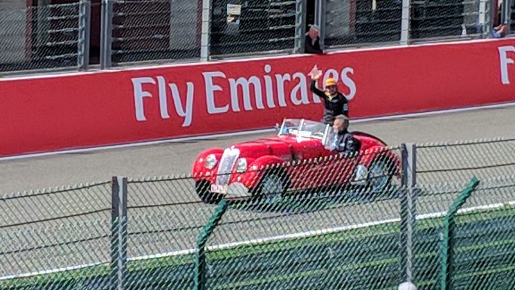 Fernando Alonso during the pre-race driver parade