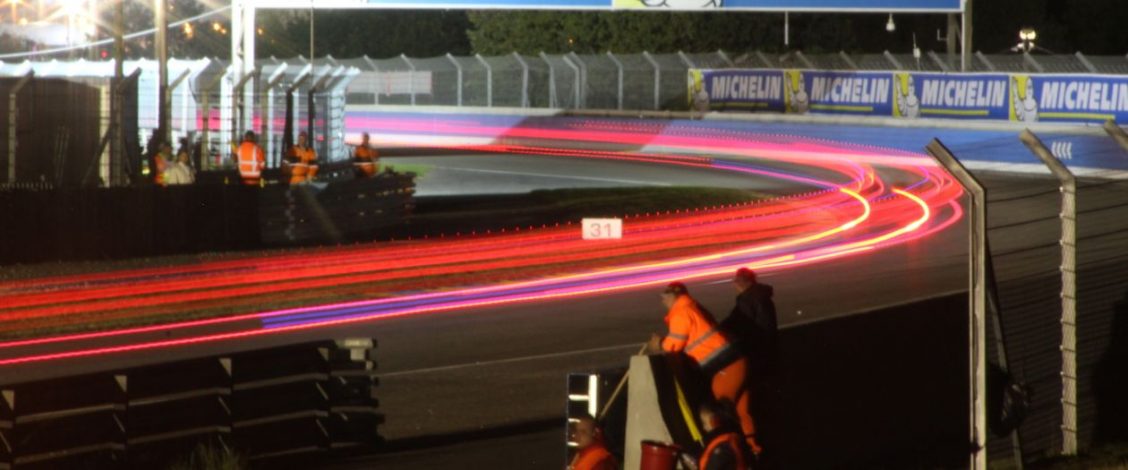 Light trails at Le Mans