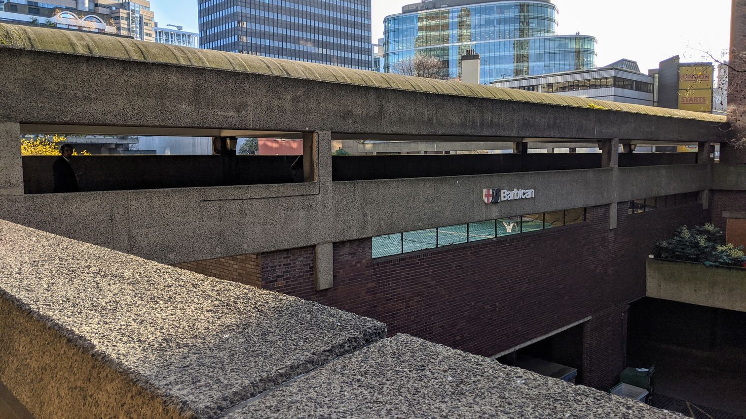 Section of pedway at the Barbican estate