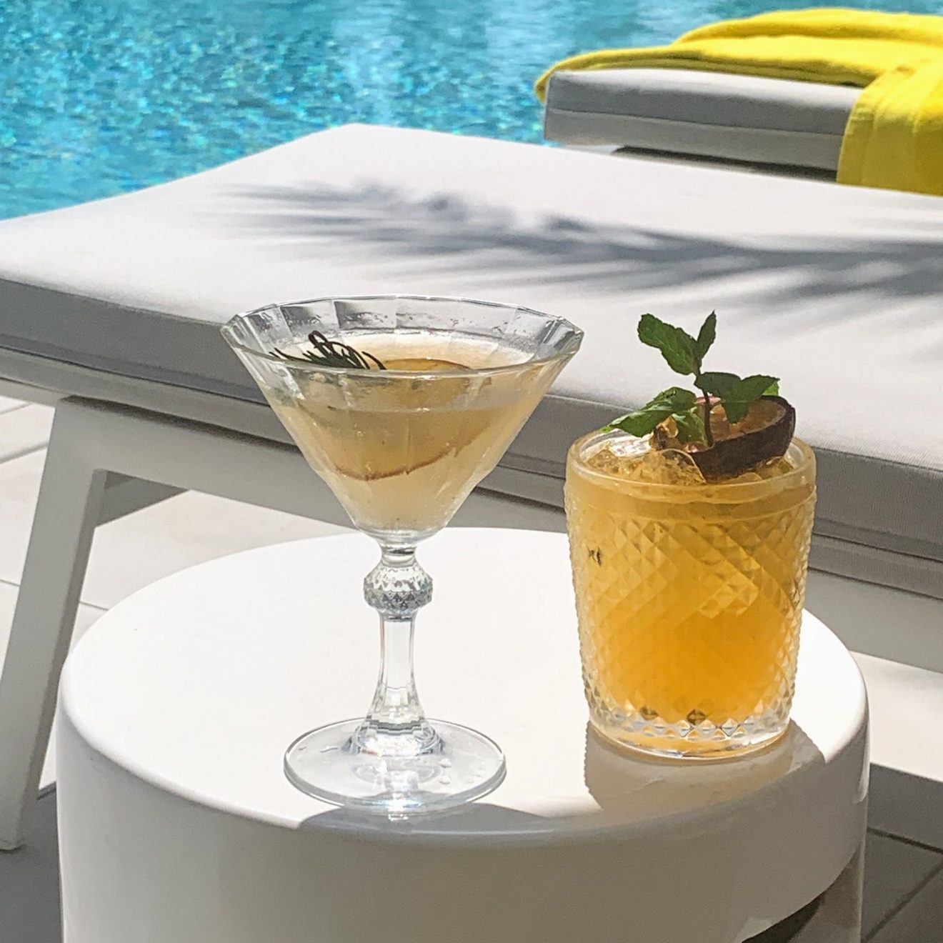 Cocktails by the pool
