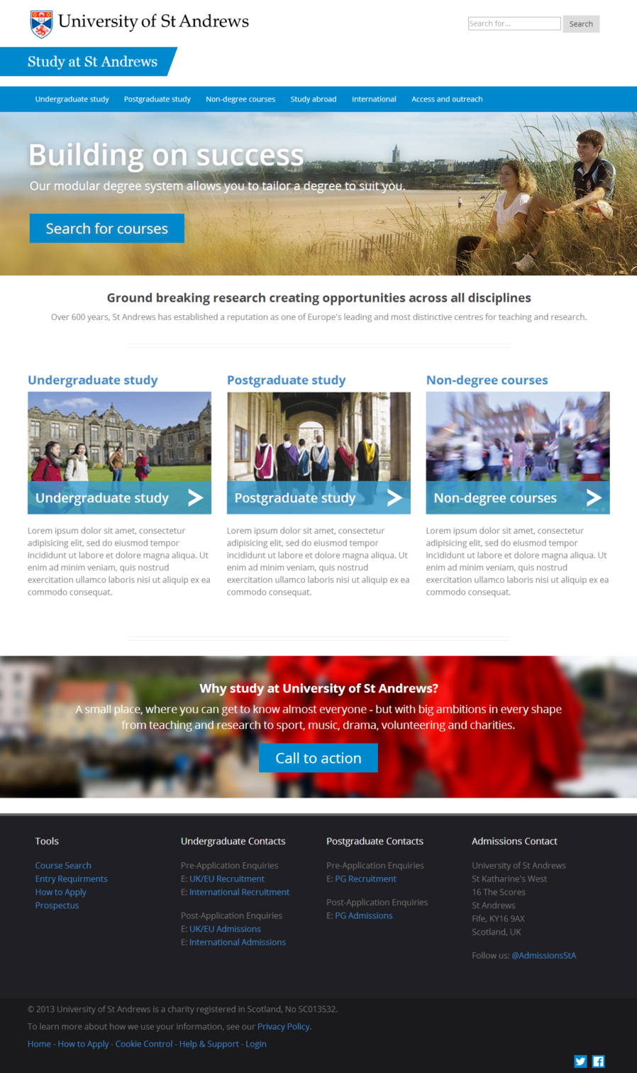 Screenshot of mid December 2013 mockup